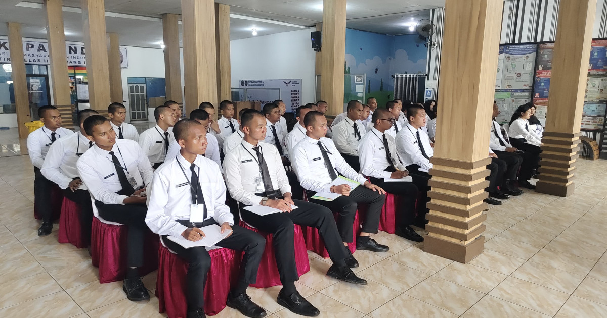 CPNS Dapat Pembekalan Langsung dari Antar Seksi Teknis Lapas Narkotika Karang Intan, Banyak Pesan Penting Disampaikan