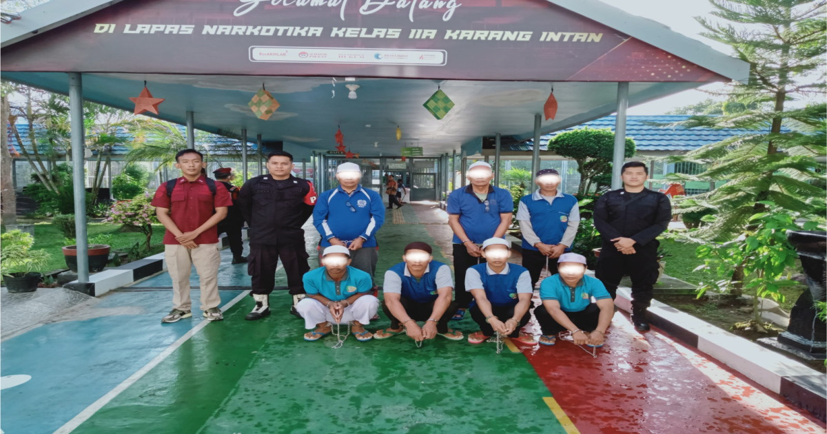 Perkuat Kolaborasi Atasi Overkapasitas, Lapas Narkotika Karang Intan Terima 7 WBP dari Rutan Rantau