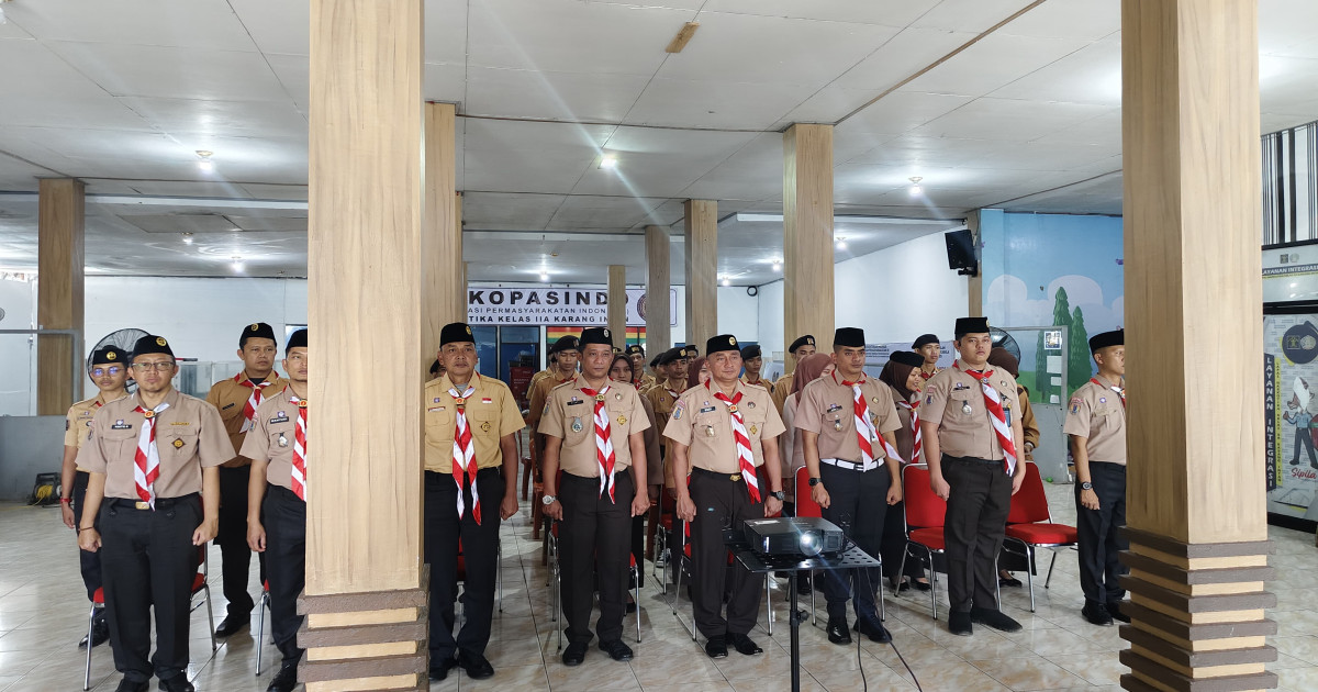 Lapas Narkotika Karang Intan Ikuti Zoom Apel Perkemahan Satya Dharma Bhakti Pemasyarakatan 2025, Wujudkan Pramuka Solid dan Adaptif