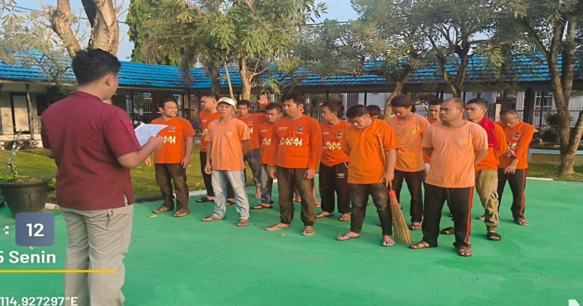 Tim Kuning Siap Jaga Kebersihan Lapas, Apel Pagi Digelar di Karang Intan
