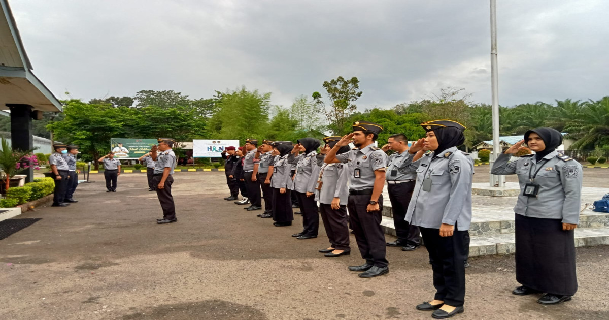 Apel Pagi Bangun Sinergi dan Semangat, Lapas Narkotika Karang Intan Tekankan Pembinaan Internal