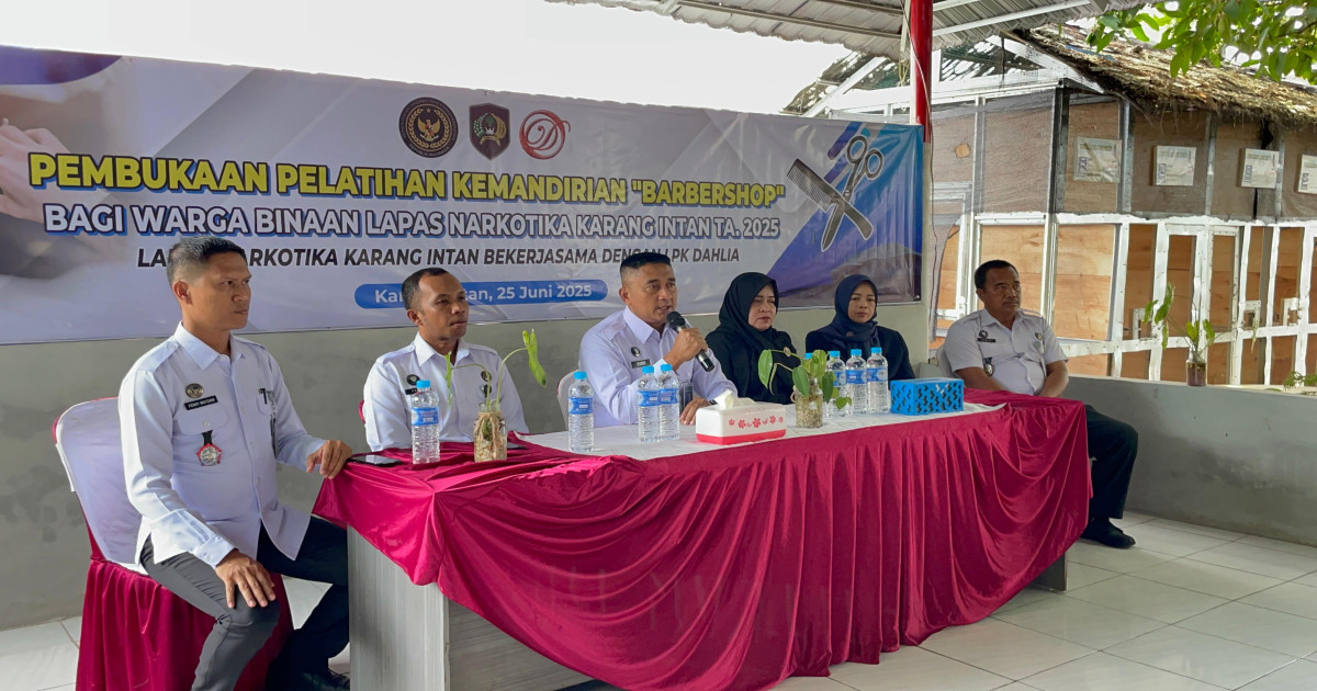 Lapas Narkotika Karang Intan Gelar Pelatihan Lanjutan Barbershop, Wujudkan Warga Binaan Berkualitas dan Mandiri