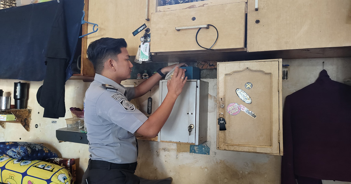 Geledah Hunian dan Berikan Arahan Semangat, Lapas Narkotika Karang Intan Jaga Ketertiban WBP