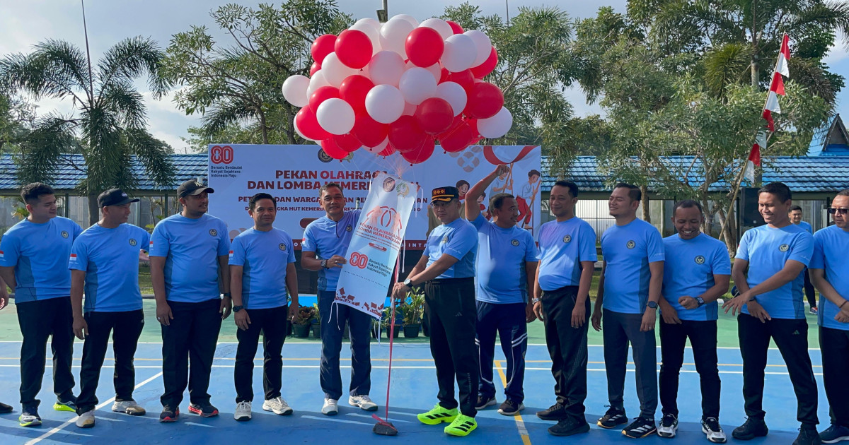 Semarak HUT RI ke-80, Lapas Narkotika Karang Intan Gelar Apel Pembukaan Porsenap dan Lomba Kemerdekaan