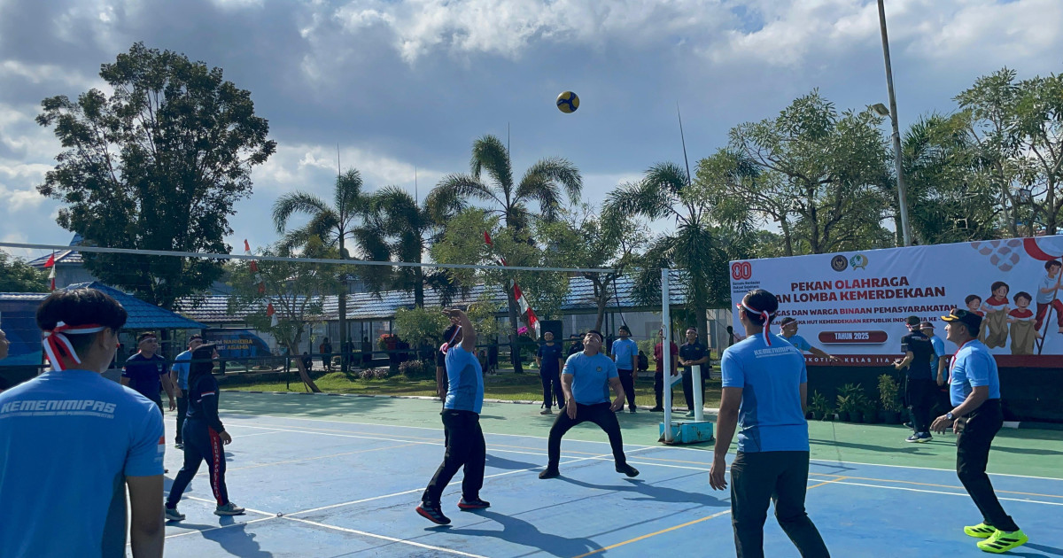 Semarak HUT ke-80 RI, Berbagai Pertandingan dan Lomba Diadakan di Lapas Narkotika Karang Intan