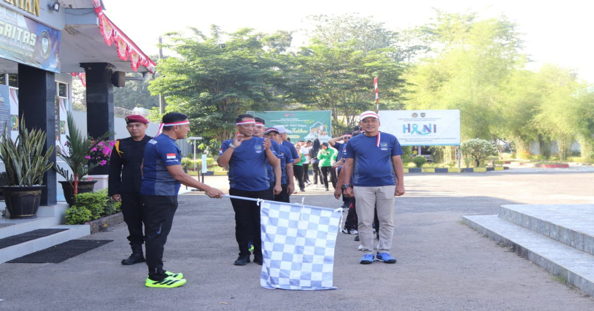 Rayakan HUT ke-80 Kemerdekaan RI, Lapas Narkotika Karang Intan Tumbuhkan Semangat Sehat dan Kekompakan Lewat Jalan Santai