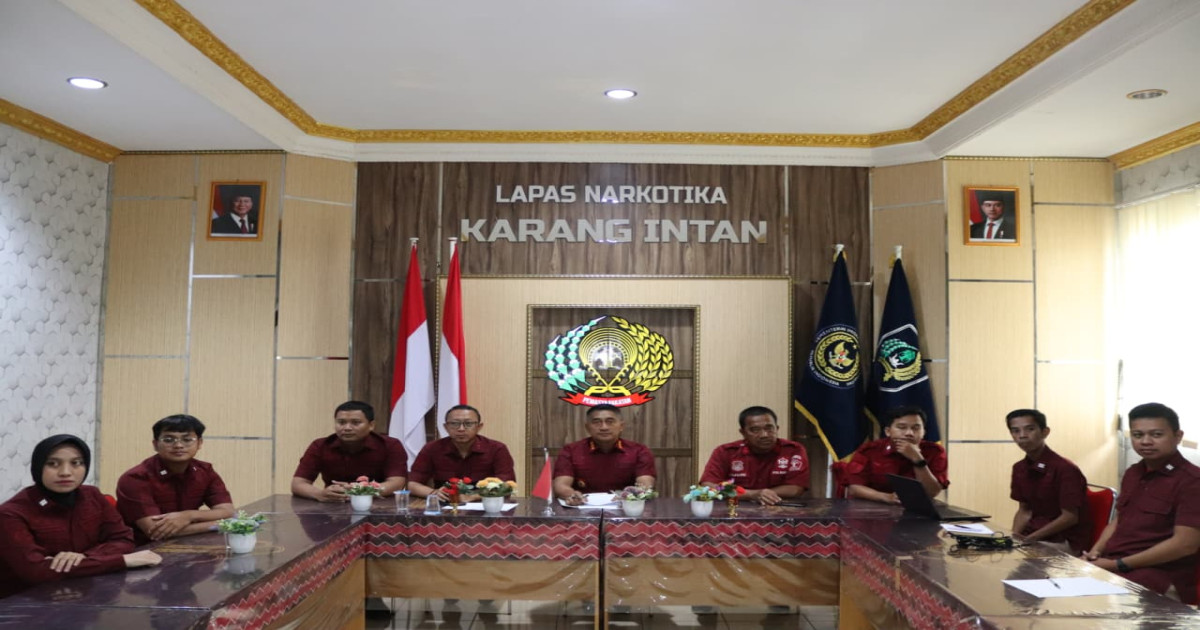 Lapas Narkotika Karang Intan Ikuti Sosialisasi Penilaian Mandiri SPIP Terintegrasi Secara Virtual