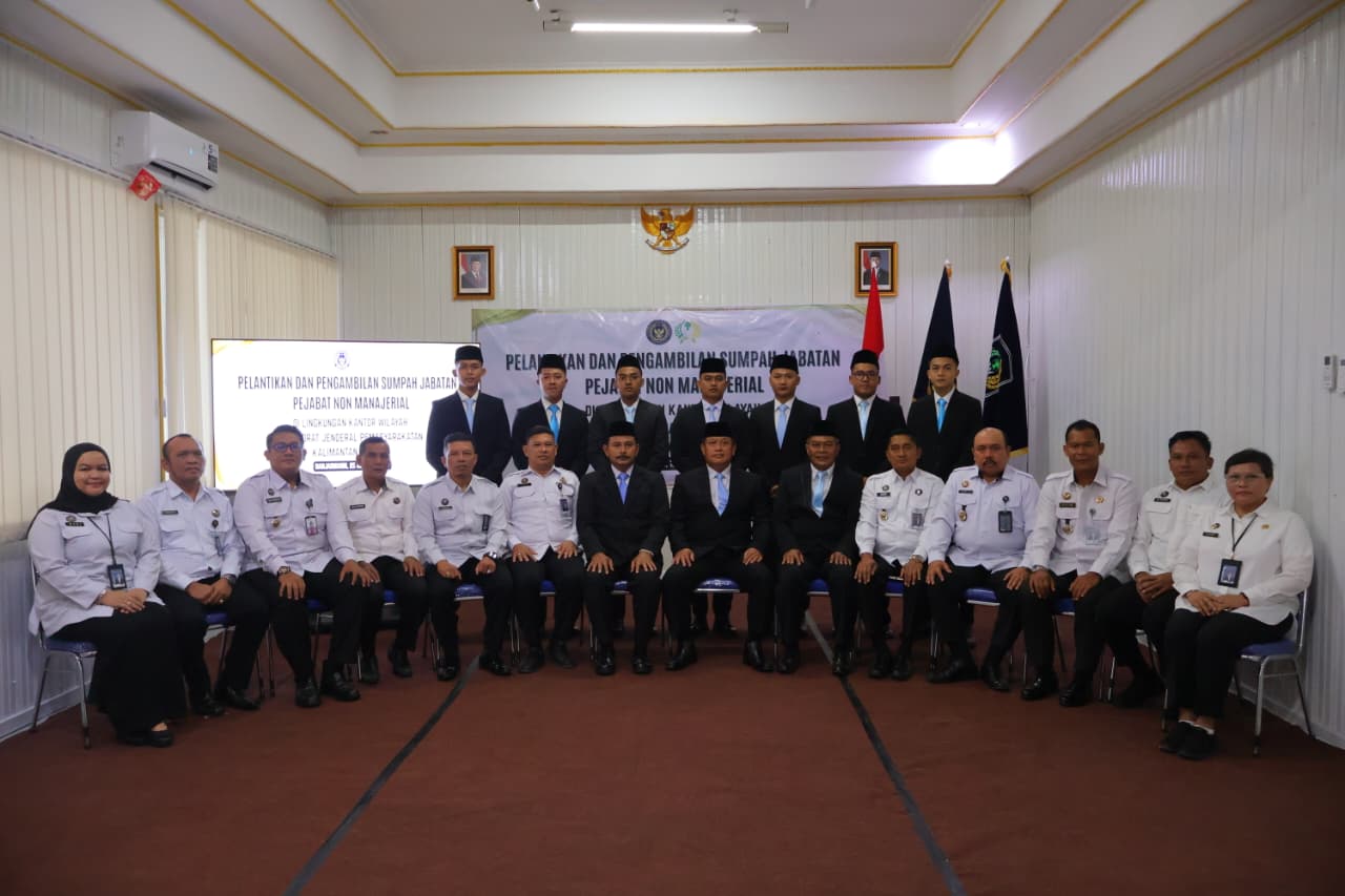 Kalapas Narkotika Karang Intan Hadiri Pelantikan Pejabat Non-Manajerial di Kanwil Direktorat Pemasyarakatan Kalsel