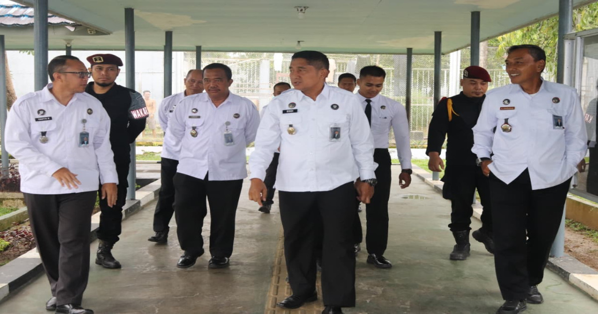 Kalapas Narkotika Karang Intan Kontrol Blok Hunian dan Area SAE 2 untuk Perkuat Cegah Dini Kamtib