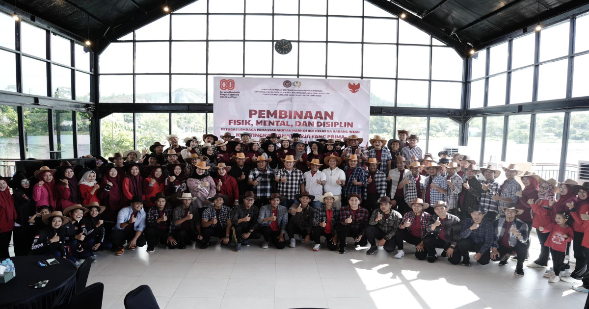 Semarak Kebersamaan, Lapas Narkotika Karang Intan Gelar Pembinaan Fisik Mental dan Disiplin (FMD)